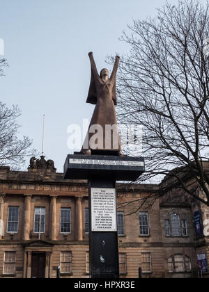 Statue, Glasgow-Männer, die im spanischen Bürgerkrieg kämpften gewidmet Stockfoto