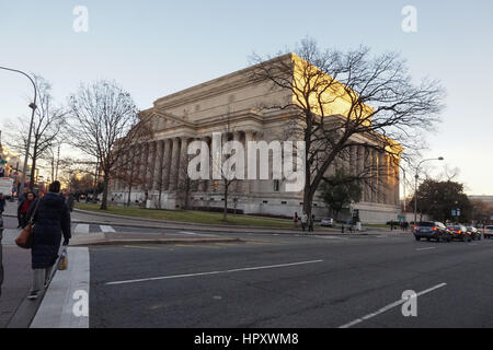 National Archives Gebäude, Pennsylvania Avenue, Washington DC, USA Stockfoto