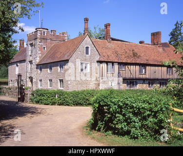 Mittelalterliche Ightham Mote Herrenhaus, Ightham, Kent, England, Vereinigtes Königreich Stockfoto