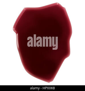 Pool von Blut (oder Wein), die die Form von Sierra Leone gebildet. (Serie) Stockfoto