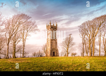 Die Wallace-Turm auch bekannt als die Barnweil in South Ayrshire nahe der schottischen Stadt von Craigie. Im Gedenken an Sir William Wallace (Braveheart) Stockfoto