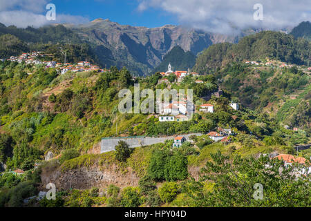 Landschaft in der Nähe von Faial, Madeira, Portugal. Stockfoto