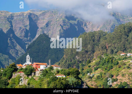 Landschaft in der Nähe von Faial, Madeira, Portugal. Stockfoto