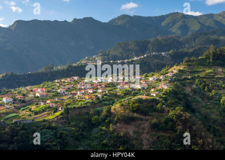 Landschaft in der Nähe von Faial, Madeira, Portugal. Stockfoto