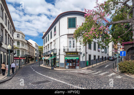 Rathausplatz, Funchal, Madeira, Portugal. Stockfoto