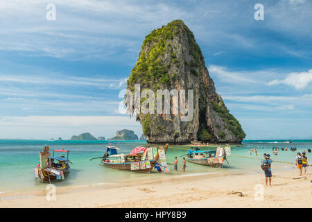 Phra Nang Cave Strand in Krabi, Thailand Stockfoto