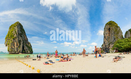 Phra Nang Cave Strand in Krabi, Thailand Stockfoto