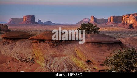 Am späten Abend-Capture in Mystery Valley in Utah. Stockfoto