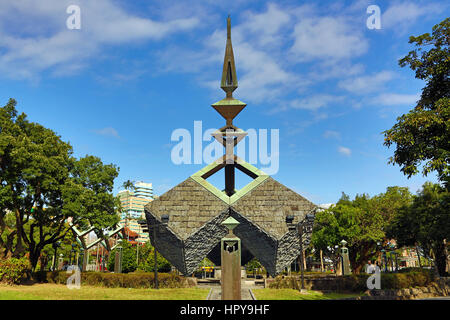 Die 228 Massaker-Denkmal in der 228 Friedenspark in Taipeh, Taiwan. Stockfoto