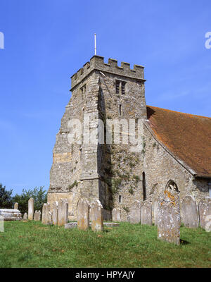 12. Jahrhundert Str. Georges Kirche, Arreton, Isle Of Wight, England, Vereinigtes Königreich Stockfoto