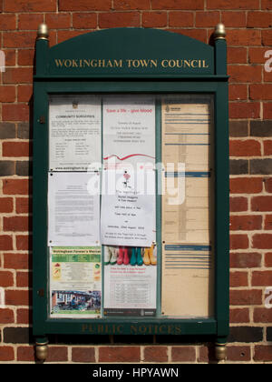 Wokingham Borough Council alte viktorianische Rathaus Hochbau, abgeschlossen im Jahre 1860 Stockfoto