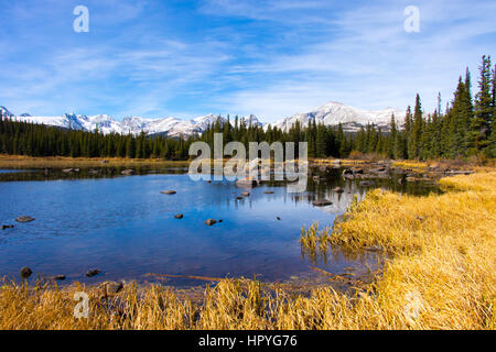 Red Rock Lake, Brainard See Naherholungsgebiet, Ward Colorado Stockfoto