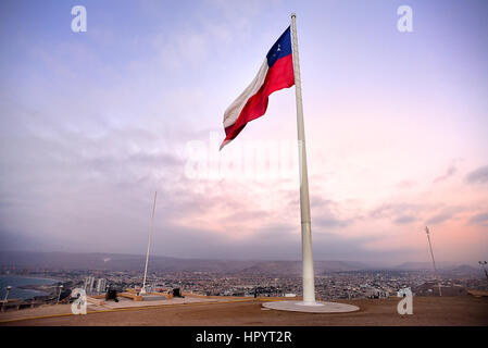 ARICA, CHILE - 9. Juni 2015: Vew in Arica Stadt von el Morro de Arica Hügel in Arica, Chile Stockfoto