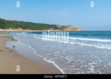 Der Strand von Cayton Bucht in der Nähe von Scarborough, North Yorkshire, England. Stockfoto