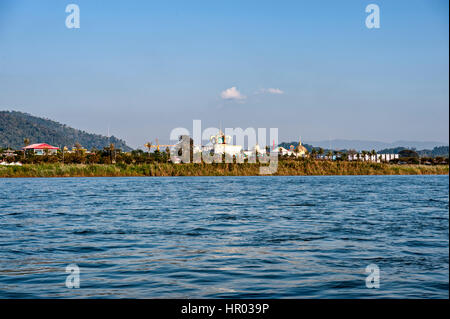 Kings Römer Casino auf dem Mekong Fluss, Golden Triangle, in Laos Stockfoto