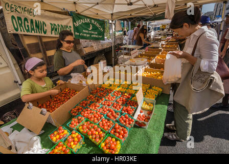 Bauernmarkt in Arizona Avenue in Santa Monica, Kalifornien Stockfoto