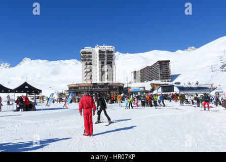 Tignes Ski Resort in den französischen Alpen Stockfoto