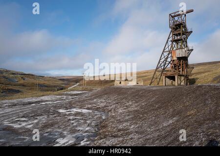 Grove Rechen Mine, Weardale, County Durham, Großbritannien Stockfoto