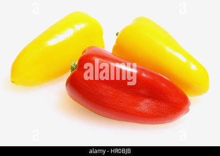 Paprika auf eine weiße Kunststoff Küchentheke Stockfoto