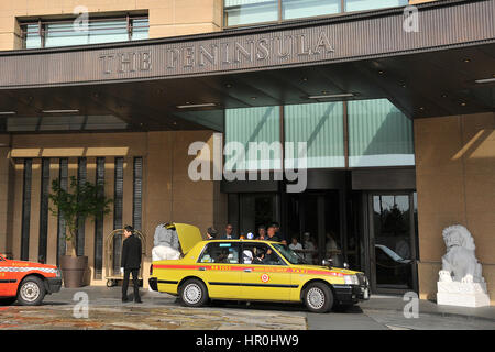 Stadtteil Marunouchi Peninsula Hotel Tokio Japan Stockfoto