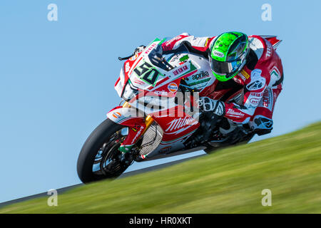 Melbourne, Australien. 26. Februar 2017. Eugene Laverty #50 (IRL) während der 2017 MOTUL FIM Superbike Weltmeisterschaft, Australien am 26. Februar 2017. Bildnachweis: Dave Hewison Sport/Alamy Live-Nachrichten Stockfoto