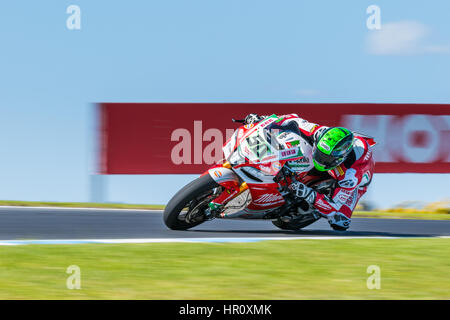 Melbourne, Australien. 26. Februar 2017. Eugene Laverty #50 (IRL) während der 2017 MOTUL FIM Superbike Weltmeisterschaft, Australien am 26. Februar 2017. Bildnachweis: Dave Hewison Sport/Alamy Live-Nachrichten Stockfoto