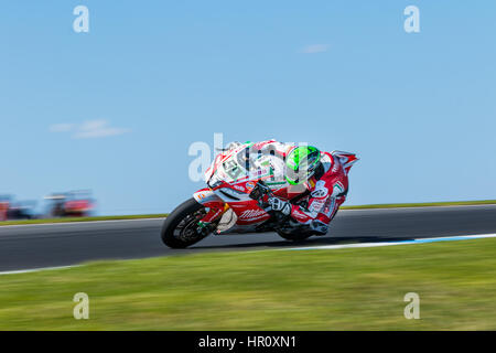 Melbourne, Australien. 26. Februar 2017. Eugene Laverty #50 (IRL) während der 2017 MOTUL FIM Superbike Weltmeisterschaft, Australien am 26. Februar 2017. Bildnachweis: Dave Hewison Sport/Alamy Live-Nachrichten Stockfoto