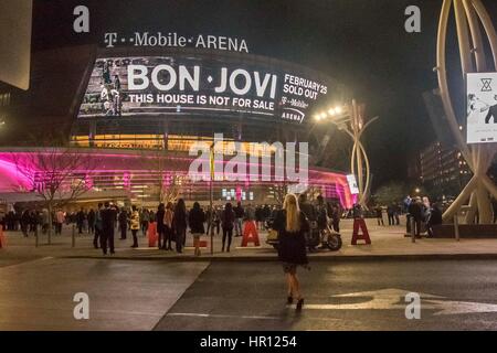 Atmosphäre in der T-Mobile Arena am 25. Februar 2017 in Las Vegas, Nevada. Stockfoto