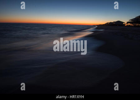 Strand auf Dauphin Island, Al Stockfoto