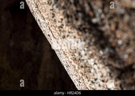 Nahaufnahme der Felswände bei Kletterern beliebt; Penitente Canyon; Colorado; USA Stockfoto