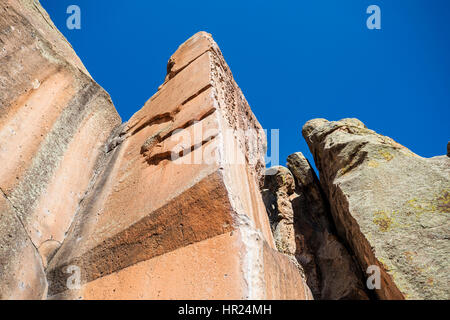 Felswände bei Kletterern beliebt; Penitente Canyon; Colorado; USA Stockfoto