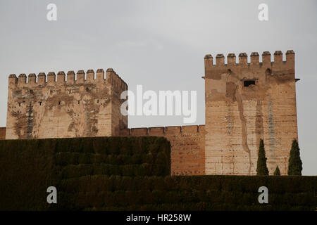 Die Burg von Al Hambra, Granada. Andalusien, Spanien Stockfoto