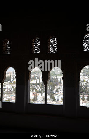 Die Burg von Al Hambra, Granada. Andalusien, Spanien Stockfoto