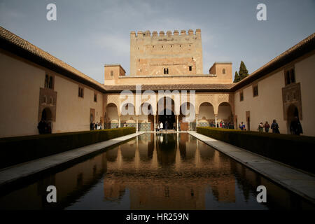 Die Burg von Al Hambra, Granada. Andalusien, Spanien Stockfoto