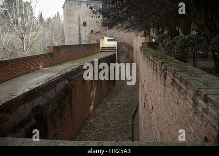 Die Burg von Al Hambra, Granada. Andalusien, Spanien Stockfoto