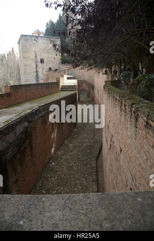 Die Burg von Al Hambra, Granada. Andalusien, Spanien Stockfoto