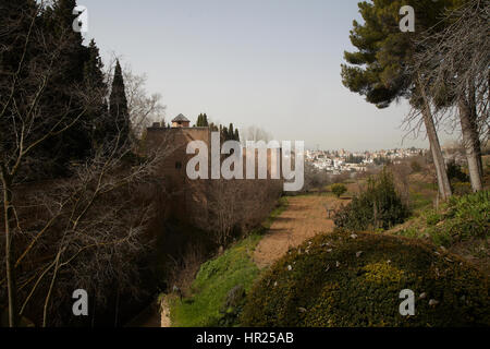Die Burg von Al Hambra, Granada. Andalusien, Spanien Stockfoto