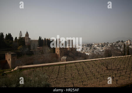 Die Burg von Al Hambra, Granada. Andalusien, Spanien Stockfoto
