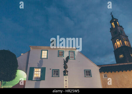 Portmeirion Village, Nordwales Bei Nacht Stockfoto