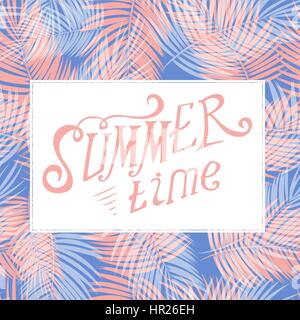 Farbige Sommerzeit Vector Hintergrund Illustration. Stock Vektor