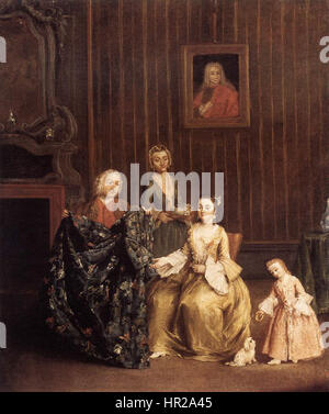 Pietro Longhi - der Schneider - WGA13399 Stockfoto