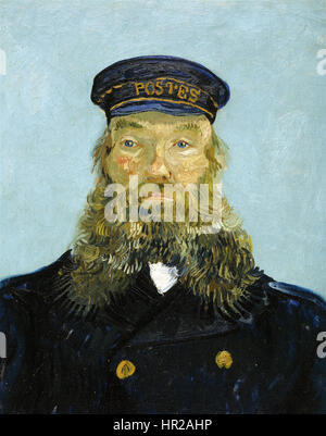 Porträt des Postboten Joseph Roulin (1888) van Gogh DIA Stockfoto