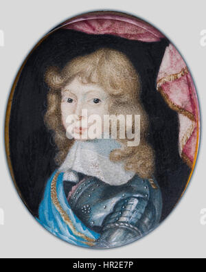 Pierre Signac - Miniatur-Porträt von Charles XI., König von Schweden 1660-1697, als Kind - Google Art Project Stockfoto