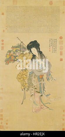 Porträt der unsterblichen Magu - Ma Hezhi - Song-Dynastie Stockfoto