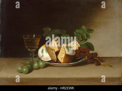 Raphaelle Peale - Stillleben mit Kuchen (1818) Stockfoto