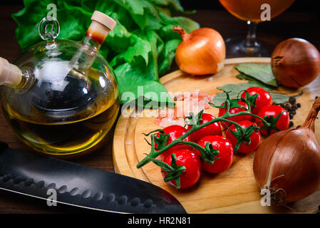 Salat, frische Zutaten Stockfoto