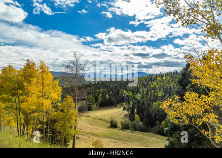 Die verzauberte Kreis Scenic Byway ist ein 84 Meile New Mexico Scenic Byway und National Forest Scenic Byway um Wheeler Berg befindet sich im nördlichen N Stockfoto