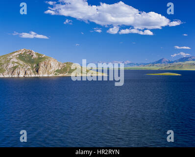 Clark Canyon Stausee in der Nähe von Dillon, Montana, mit der Tendoy Berge und Lima-Gipfel in der Ferne Stockfoto