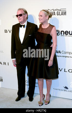 Peter Fonda Ankunft bei der Elton John Oscar Party in Beverly Hills, Los Angeles, USA. Stockfoto