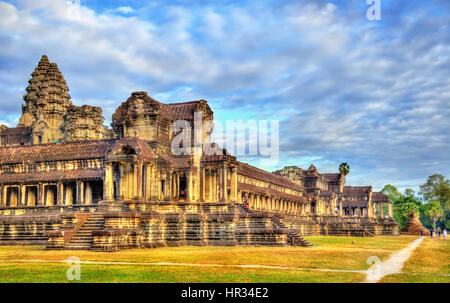 Main Tempel Angkor Wat in Siem reap, Kambodscha Stockfoto